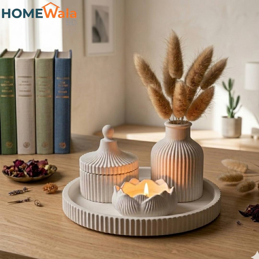 Premium Candle-Vase-Jewelry Box Set